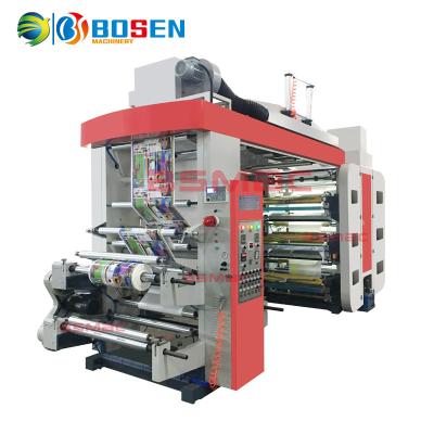 China Factory high speed PE PVC BOPP label paper CUP plastic sheet bag 2 4 6 8 color Flexo printing machine price for sale