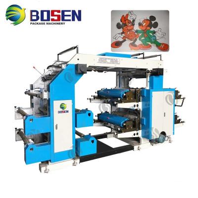 China Revised printing is avaible PP WOVEN PE FLEXOGRAPIC 2 COLOR 4 NONWOVEN 6 ROLL FLEXO PP BAG PLASTIC SHEET SOFT TO ROLL PRINTING MACHINE for sale