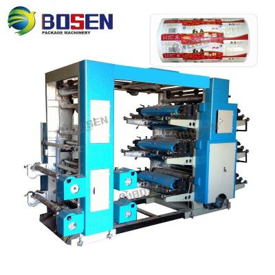 China Bill Printer Model YT 6600 YT6800 YT61000 YT61200 6 Colors Felxibale Flexo Printing Flexographic Machine for sale