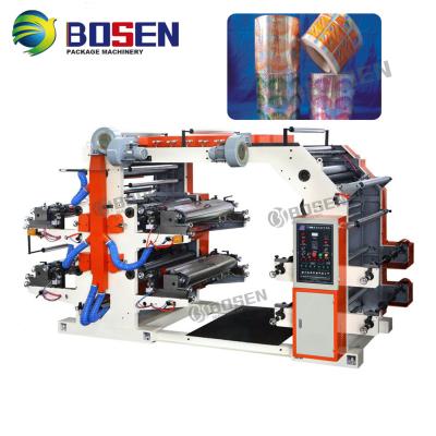 China Revised printing is avaible 2 4 6 8 color Lofo plastic bag automatic flexo printing machine for plastic for sale