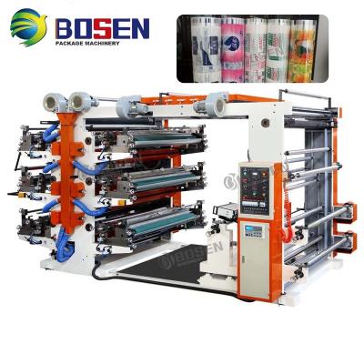 China Factory automatic 6 color flexographic printing machine price for sale