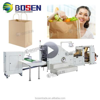 China BS 460B9 Paper Bag Making Machine With Handle In BS 460B9 Line for sale