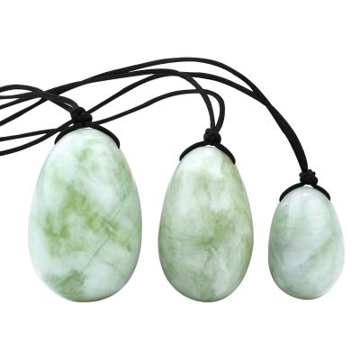 China China 2021 Best Selling Xiuyan High Quality Natural Jade Yoni Egg for Kegel Exercise for sale