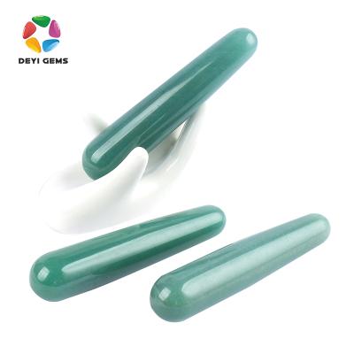 China Tighten Best Seller Jade Magic Wands Wholesale 100% Natural Green Aventurine Yoni Wand For Women Kegel Exercise for sale