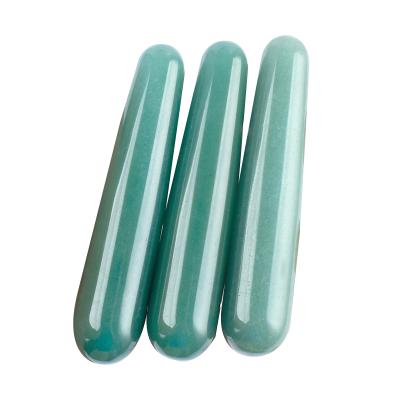 China Tighten Best Seller Jade Magic Wands Wholesale 100% Natural Green Aventurine Yoni Wand For Women Kegel Exercise for sale