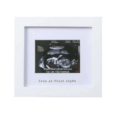 China Home Decoration Love To View Ultrasound View Sonogram Newborn Baby Gift Photo Frame White for sale