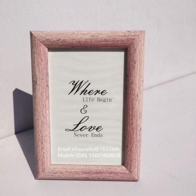 China New Design Rose Vintage Vintage Picture Frame Rustic Distressed Plastic Wooden Wooden Picture Frame For Home Decor 4x6 5x7 6x8 8x10 10x12 for sale