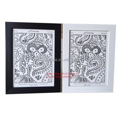 China Rack or Wall Hanging Frame Wall Decoration 11x14 Table Picture Frame Set of 6, 8x10 Display Pictures with Mat or 11x14 without Mat, Wall Gallery Photo Frame for sale