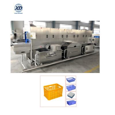 China High efficiency industrial plastic crate washing machine, crate washing machine, automatic crate washing machine for sale