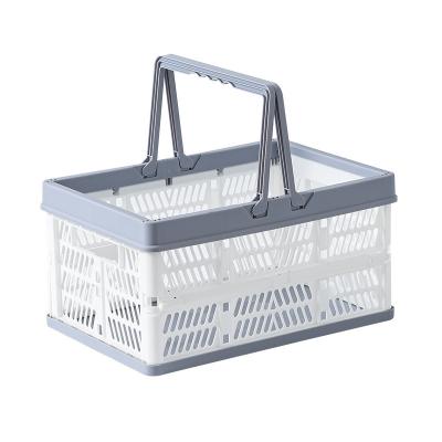 China Factory Price Sustainable Durable Collapsible Shopping Basket PP Storage Collapsible Storage Basket for sale