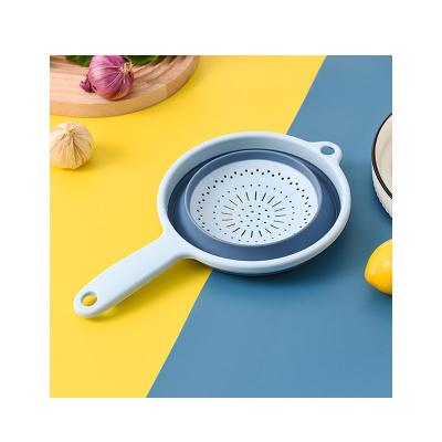 China Sustainable Multifunctional Collapsible Drain Basket Kitchen Vegetable And Fruit Washing Portable Basket for sale