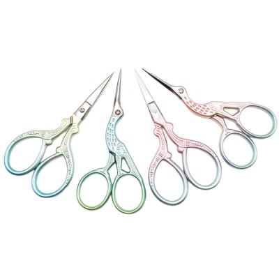 China Home Tailor Scissors Scissors Stainless Steel Nail Scissors Right-Handed Classic Accessories Crane Small Cross-Stitch Scissor Sewing for sale