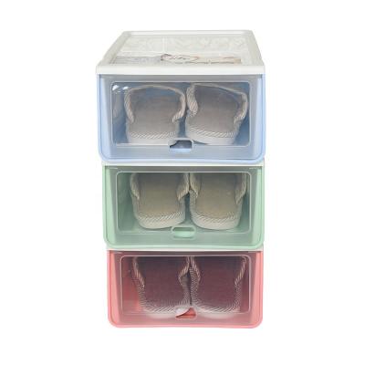 China Viable Cheap Price Drop Front Clear Hard Custom Logo Plastic Clear Acrylic Shoe Box for sale