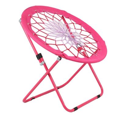 China Comfortable Camping and Room Bungee Folding Dish Chair for Room Garden and Outdoor Moon Chair for sale