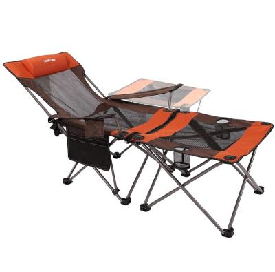 China Modern Folding Camp Chairs Beach Chairs 2 of 1 Portable Sun Mesh Lounger Chair Lightweight, for Outdoor, Fishing, Beach, Picnic for sale