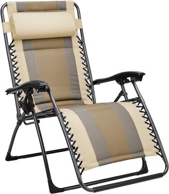 China Modern Adjustable Padded Weightless Lounger Recliners for Patio, Pool, Beach Chair, Couch w/ Sun Cup Stand for sale