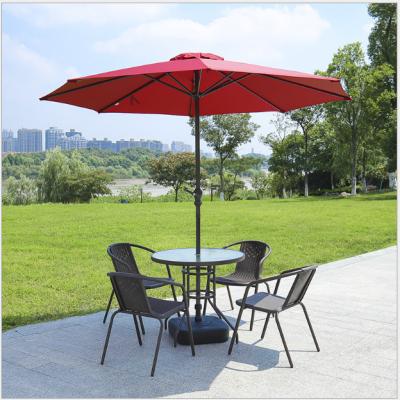 China Garden Set Patio Bistro Set, Weather Resistant Outdoor Furniture Set With Rust Proof Steel Frames, Garden Table And Foldable Chairs for sale