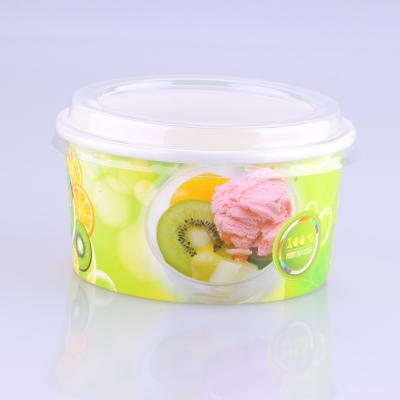 China Wholesale 5oz Disposable Disposable Custom Design Ice Cream Cup With Dome Lid for sale