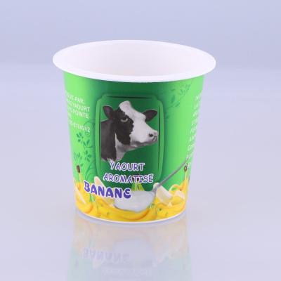 China High Quality Disposable Double Wall 270ml Plastic Cup With Lid For Yogurt for sale