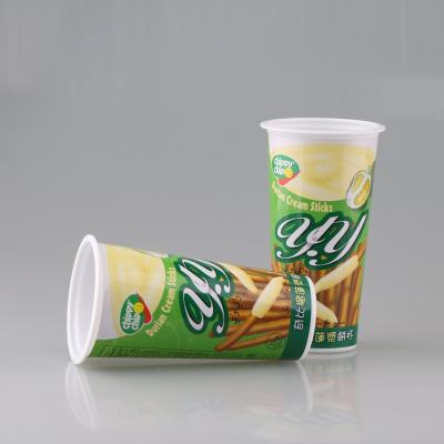 China Excellent Effect 7oz Factory Price Paper-plastic Printing Disposable Cup For Cookie Stick Packaging for sale