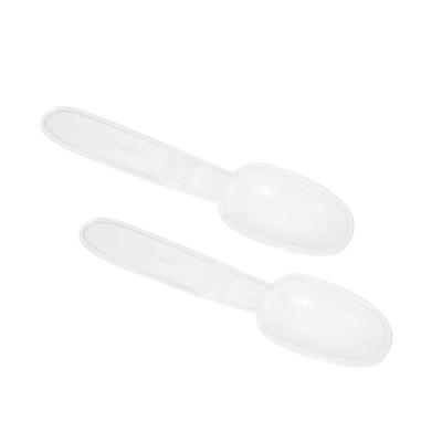 China Disposable Snack Yogurt Folded Clear Plastic Cup Spoon for sale