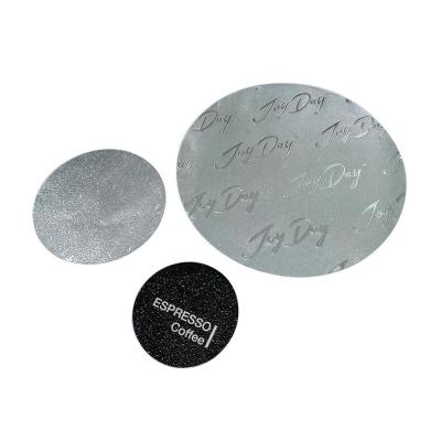 China Non Spill Custom Logo Coffee Nespresso Paper Cup Foil Lids for sale