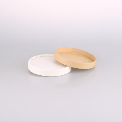 China Wholesale Disposable White Disposable Paper Lid For Ice Cream Paper Cup for sale