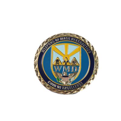 China Europe High Quality Soft Enamel Customize Logo Size Antique Souvenir Challenge Coin for sale