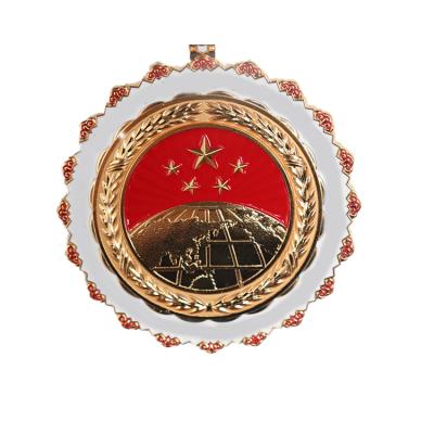 China Free Custom Europe Design Fun Metal Antique Plated Gold Plated Honor Honor Free Medals for sale