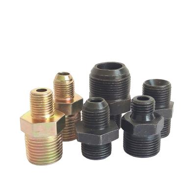 China Hydraulic Seal Fitting Connected To Pipe Carbon Steel Reducing Straight High Pressure Double Thread Pipe Fitting Hexagon Nipple for sale