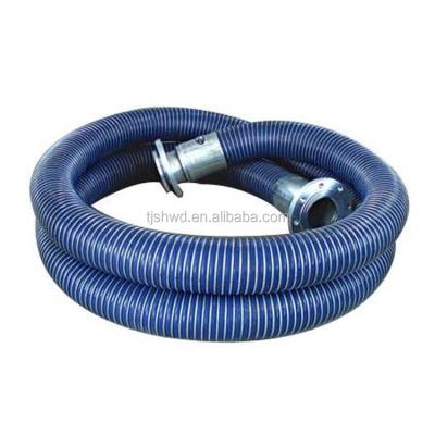 China Large Diameter Flexible Composite PTFE Oil Suction Hose With Tank Transport Oil From Ship for sale