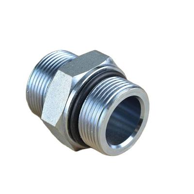 China Hydraulic Joint Fitting Connected To Metric Male Type Pipe 1C 1D Series Bite Fittings Hydraulic Male Threaded Straight Pipe Fittings for sale