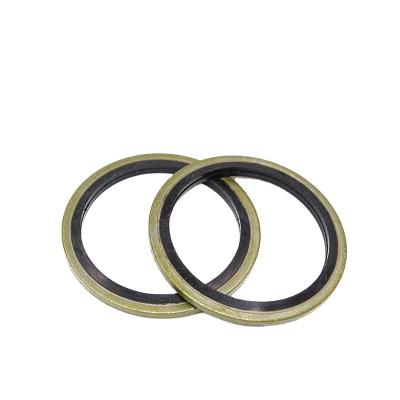 China Galvanized Steel Compound Gasket NBR Bolt Gasket Bonded Metal Gasket Combination Gasket for sale