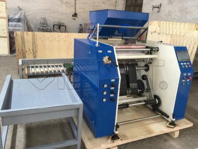 China High Accruacy Plastic Film Slitting Machine Speed Controlled By AC Motor + Inverter for sale