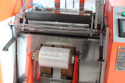 China Plastic Cling Film Slitting Machine Linear Speed 200 - 600m / min for sale