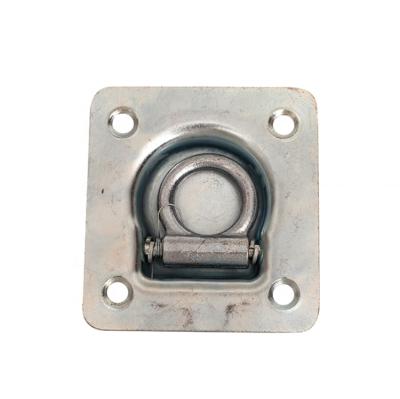 China Container Van Refrigeration Truck Recessed D Ring Plate Rope Lashing Tie Bottom Floor Hook Adjustable Toggle for sale