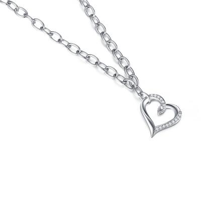 China Romantic Necklace Sterling Silver Heart Necklace Jewelry From China Manufacturer 925 for sale