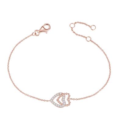 China Romantic Higher Cost Performance Adjustable 925 Silver Chain Bracelet Jewelry For Women for sale