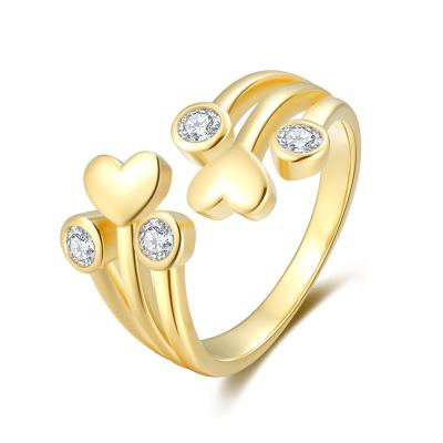 China Low Moq Hot Selling Fashionable Women's Sterling Silver Romantic 925 Wedding Rings for sale