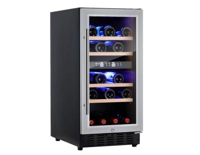 China Hotel Wine Cooler SRW-28D 30 Bottle 90L Mini One Bottle Fridge for sale