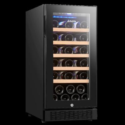 China Hotel Wine Refrigerator Integrated Compressor Small Size 30 Cooling Bottles SRW-28S for sale