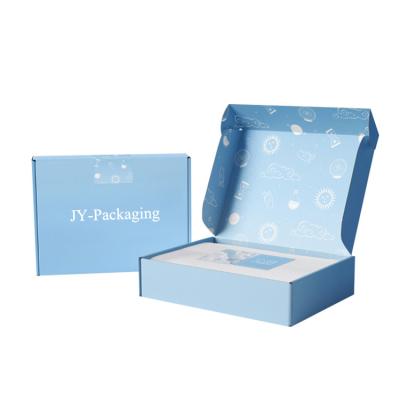 China Recyclable Recycled Mailing Box Custom Printed Logo Paper Box For Clothing for sale