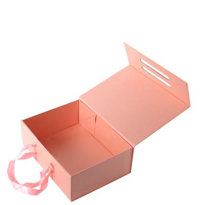 China Handmade Custom Your Own Logo Universal One Piece Flip Cardboard Box Fashion Clothes And Shoes Packaging Gift Folding Paper Boxes for sale