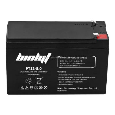 China UPS 12v 8ah air to ground missile lead acid battery for sale