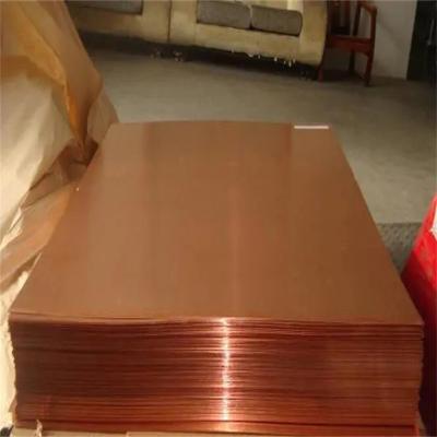 Cina T1 T2 0,3 mm 0,4 mm Spessore Piastra di rame 1220 mm Larghezza Lunghezza personalizzata in vendita