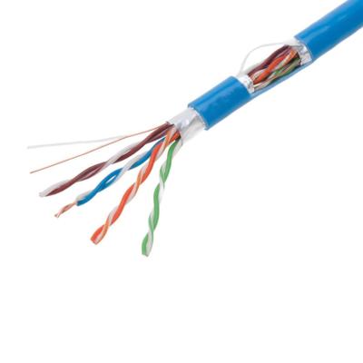 Chine Câble de ftp CAT6 du bleu 0.57mm, câble Cat6 de cuivre pur pratique à vendre