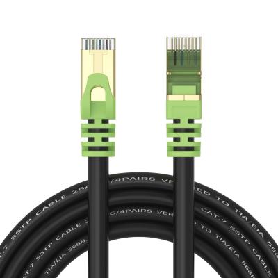 China Velocidad al aire libre 10Gbps de la transmisión del cable de Ethernet del gato 7 de ROHS 26AWG RJ45 en venta