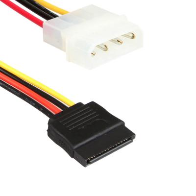 China Männlich-weiblicher Festplattenlaufwerk-Kabelverteiler Molex 4 Pin Durable Y SATA zu verkaufen