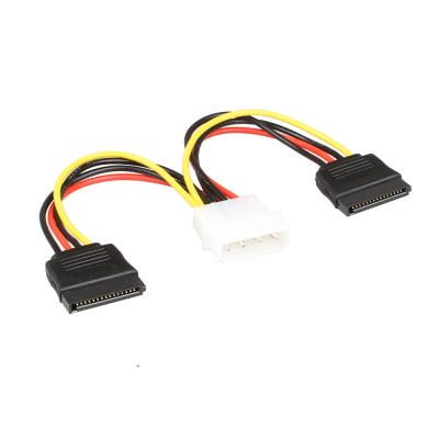 Κίνα Καλώδιο SATA 1 έως 2 4 καρφίτσα Molex Connecter λουριών καλωδίων δύναμης cOem SATA σε 2 προς πώληση