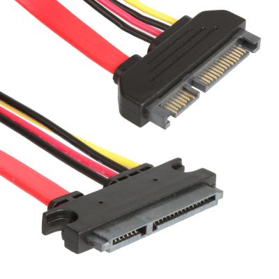 China Stabiele Uitbreiding SATA 3 Kabel voor HDD, Mannetje aan Wijfje 7+15 Speld SATA 3,0 6gbps Te koop